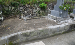 墓地まさ土舗装工事